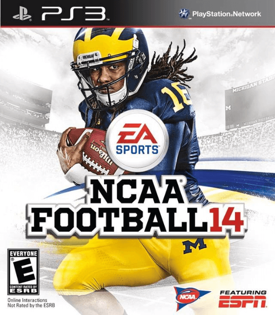 NCAA Football 14 box art for Playstation 3